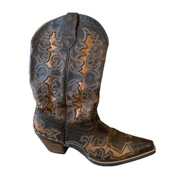 Ariat Women’s Dandy Sassy Boots Sz 8 B Snip Toe Leather Cowgirl 10007964 Clean - Picture 1 of 8